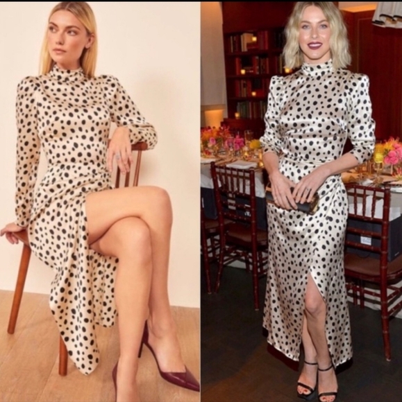 REFORMATION CARMELINA SILK DRESS - Picture 8 of 15